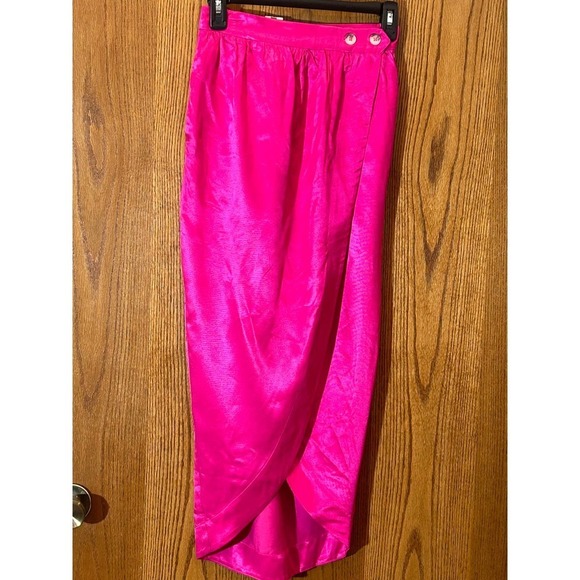 NWT Maeve Tulip wrap pink satin skirt size 0 - Picture 1 of 8
